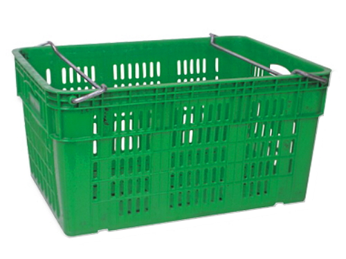 CA-05H-1 鐵柄木瓜箱 矮香蕉籃 -沛澄 鐵柄籃 物流籃 塑鋼烏龜車 手推車