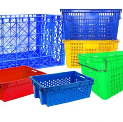 塑膠鐵柄籃 物流籃 麵包食品籃-沛澄塑膠箱籃 塑膠棧板 物流台車