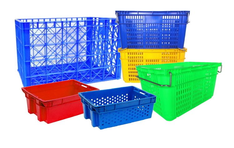 塑膠鐵柄籃 物流籃 麵包食品籃-沛澄塑膠箱籃 塑膠棧板 物流台車