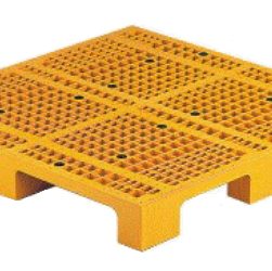 NSP-1210-140-N塑膠棧板-單面型四方插網面塑膠棧板-沛澄塑膠箱 物流台車 塑膠棧板