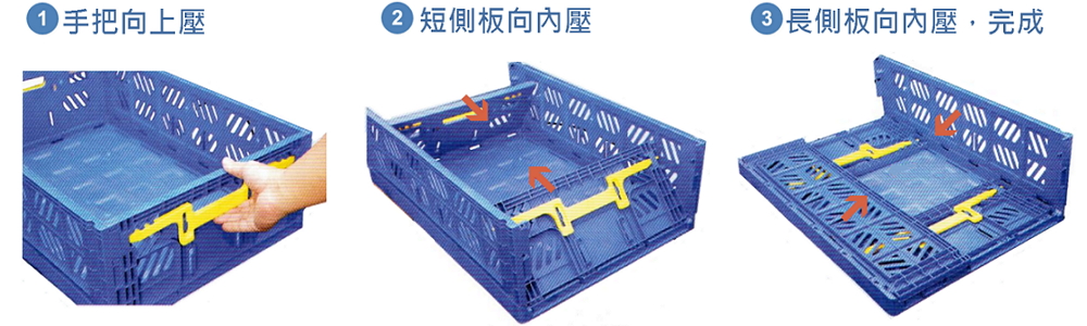 折合搬運儲運箱折合示範